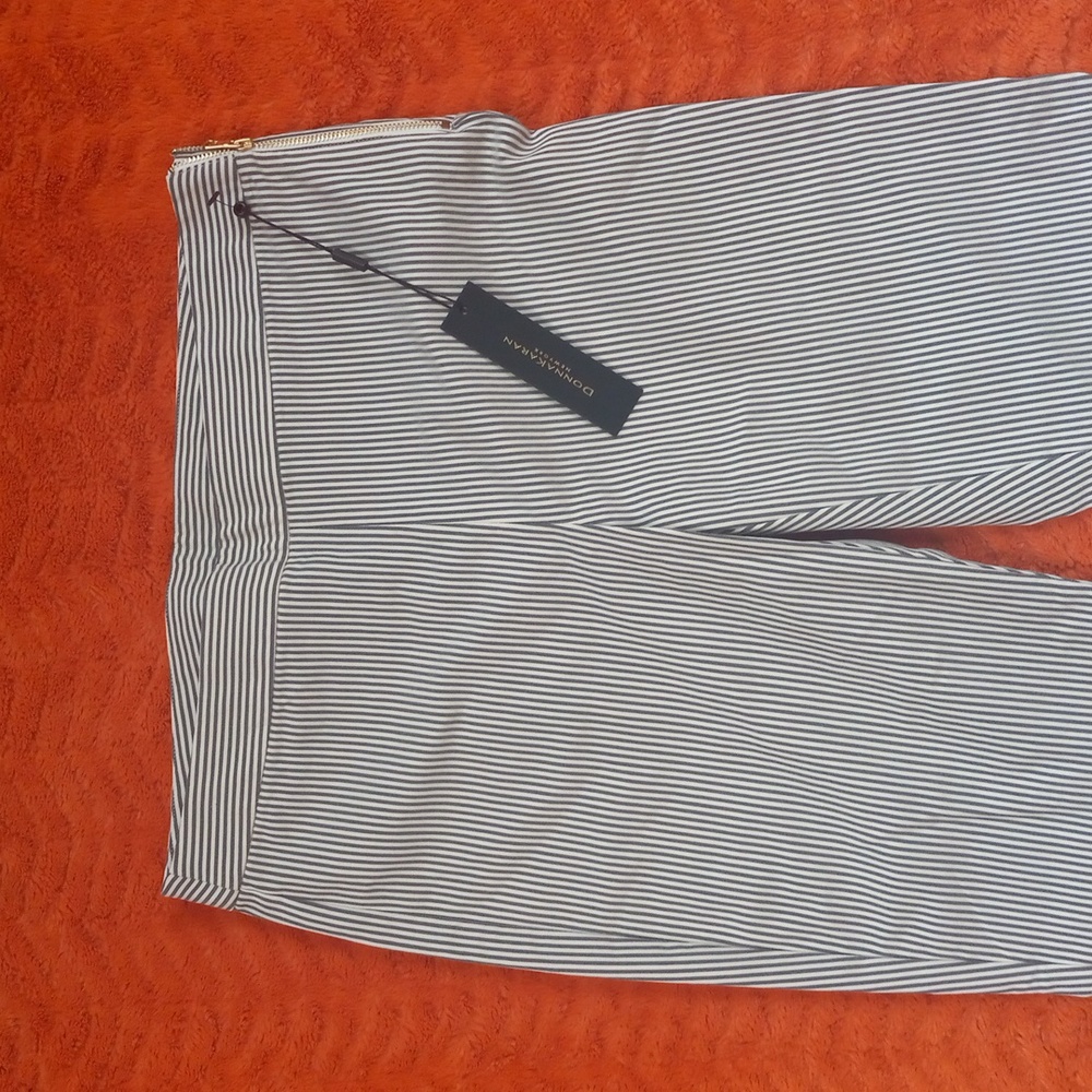 NWT Donna Karan collection striped Old Money Capri pants